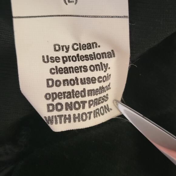 Vintage Choice By Butte Size 14 Velvet Velour Open Jacket Blazer USA Made Black - Picture 14 of 15